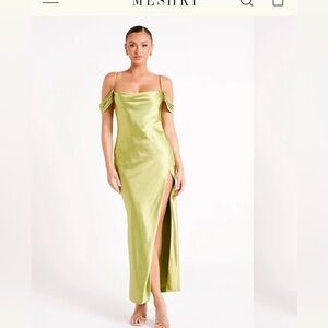 Meshki mariposa off shoulder maxi dress